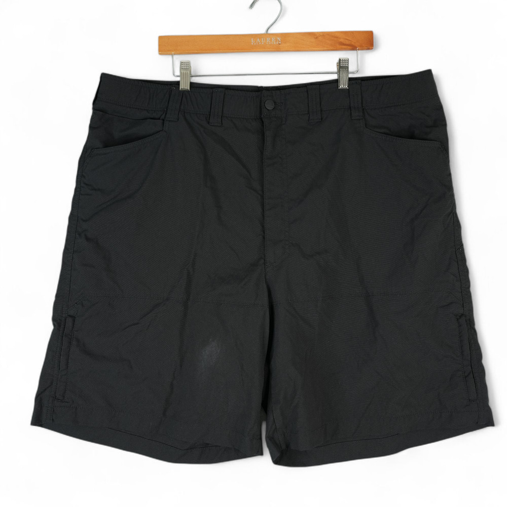 Wrangler Shorts Mens 46x10 Black Cargo Flex Zip Pockets‎ Utility Outdoor Nylon